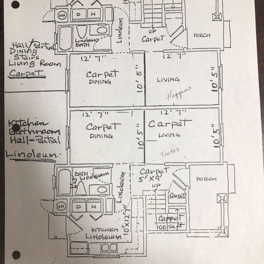 Floor plans of house.