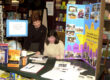 Two women sitting at a table in Vroman's Bookstore.