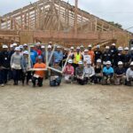 volunteer group in front of Altadena home project