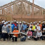 volunteer group in front of Altadena home project