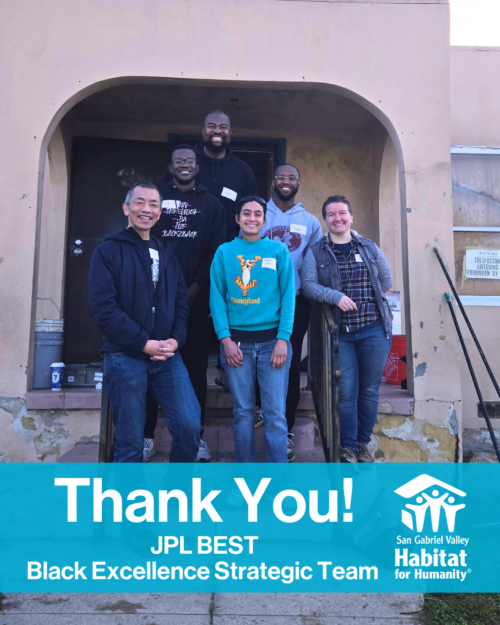 JPL BEST volunteers with SGV Habitat