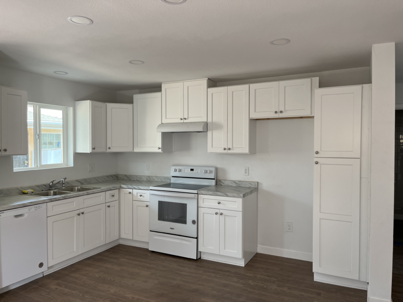 completed kitchen in ADU