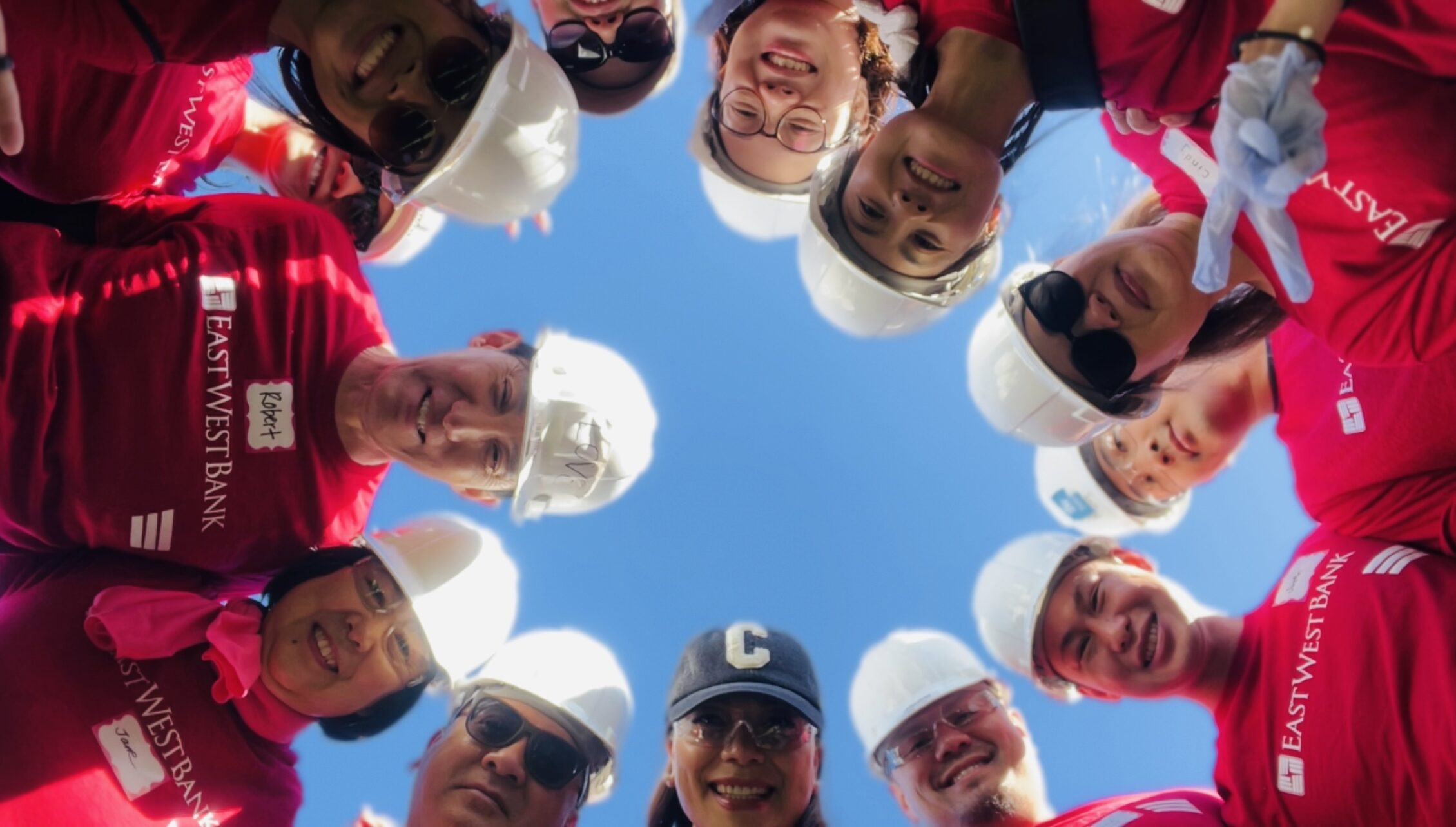 East West Bank bank group looking down