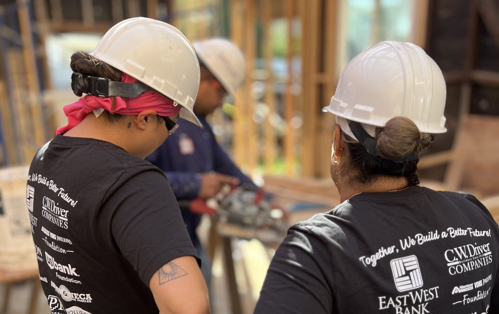 group working during women build 2025 in El Sereno
