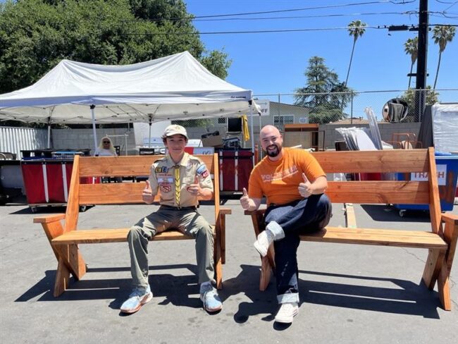 Aaron Kelly from Scouts BSA Boys Troop 413 for completing his Eagle Scout Service Project with SGV Habitat