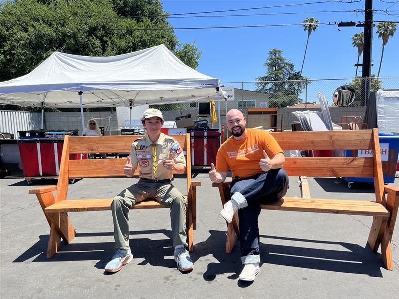 Aaron Kelly from Scouts BSA Boys Troop 413 for completing his Eagle Scout Service Project with SGV Habitat