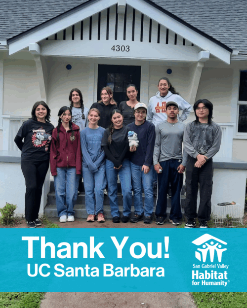 Volunteers from UC Santa Barbara spend spring break with SGV Habitat