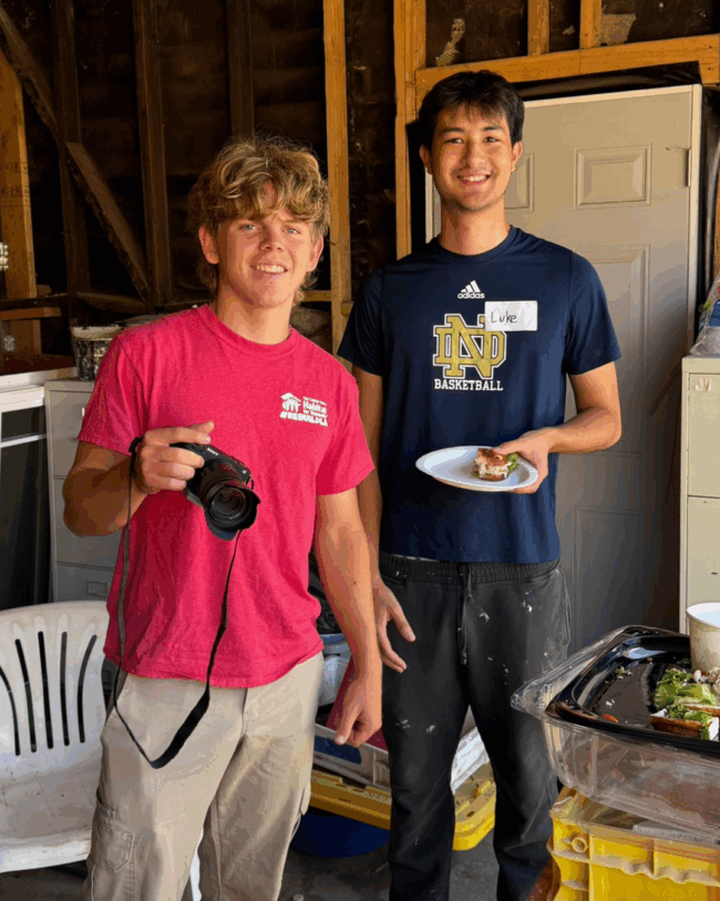 interns volunteering