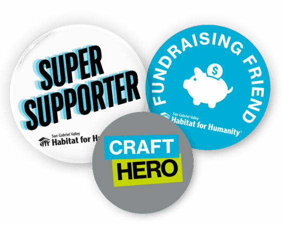 youth volunteer buttons