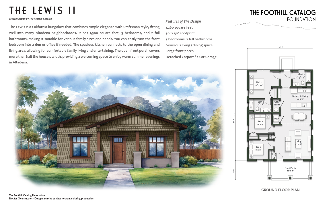 The Foothill Catalog designs for rebuilding homes in Altadena after eaton Fire