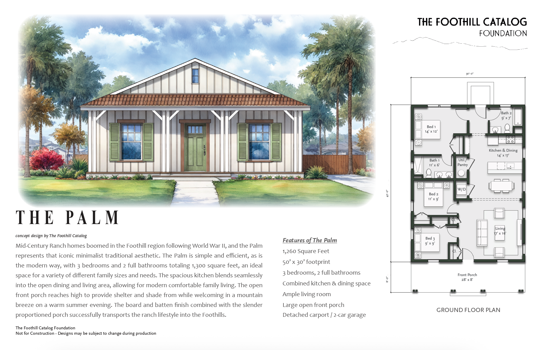 The Palm Design from The Foothill Catalog