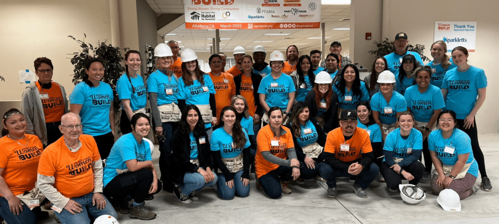 With the unusually wet weather California experienced, this was the first year of the annual event where Women Build took place entirely inside and off-site of the intended home address.