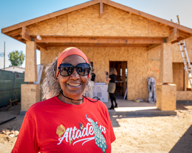 edna – mendocino (2) homeowner standing in front of house under construction