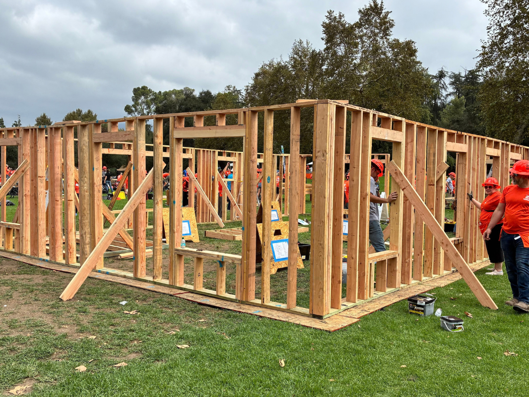 framing up displaying a house frame