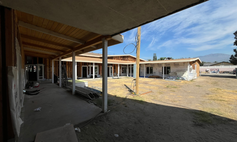construction site - frame of a house