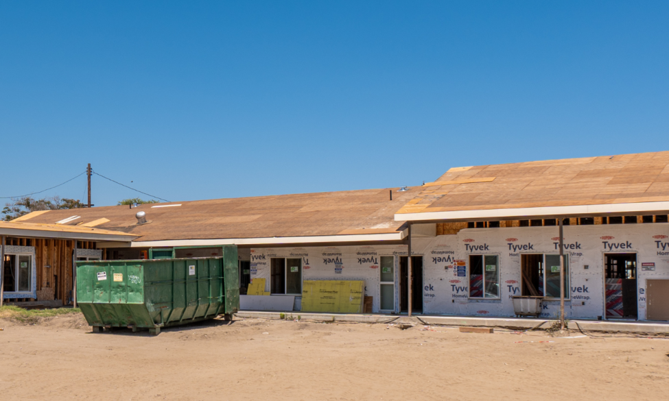 construction site - frame of a house