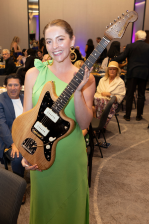 winner of fender guitar at the gala